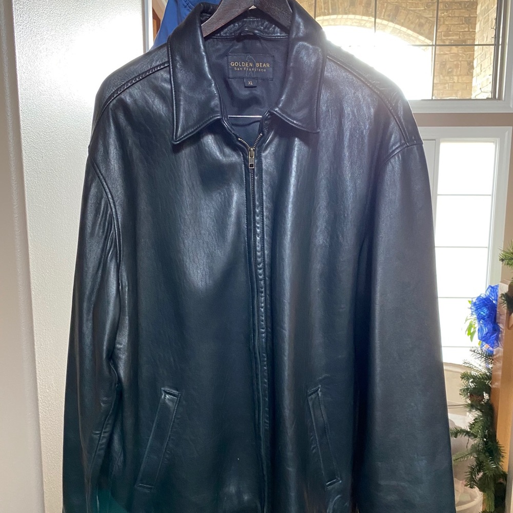 Men’s leather jacket XL